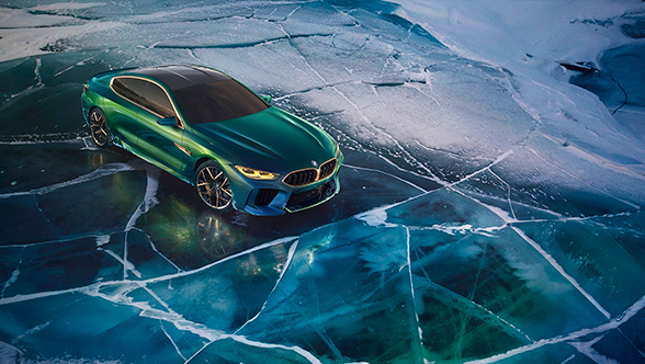 BMW M8 Gran Coupé Concept, vista superior